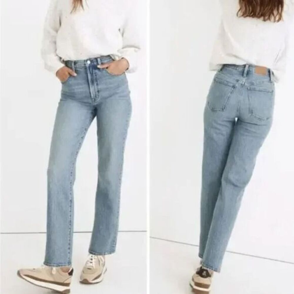NEW Madewell Perfect Vintage Straight Jean in Hoye Wash, 28, NC331